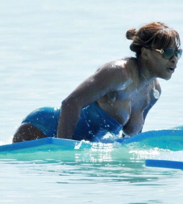 Serena Williams Nipple Slips in in Barbados August 17 2011